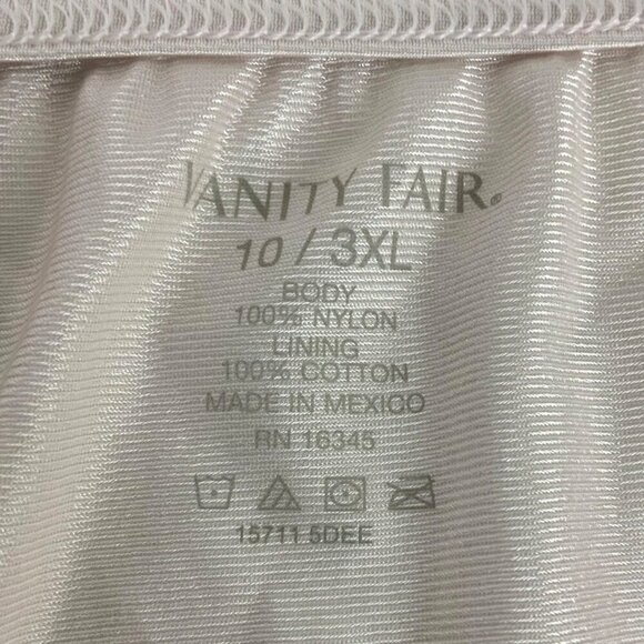 Vanity Fair Womens Silky Nylon Brief Panties Size 10/3XL Pink Color Semi Sheer - Picture 3 of 4